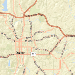 Whitfield County Street Map