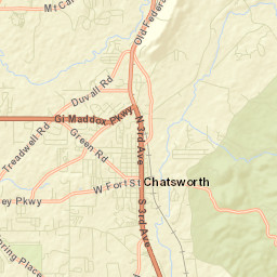 Chatsworth Street Map