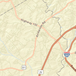 Powdersville Street Map