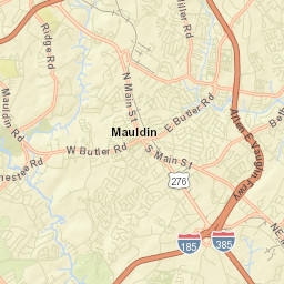 Mauldin Street Map