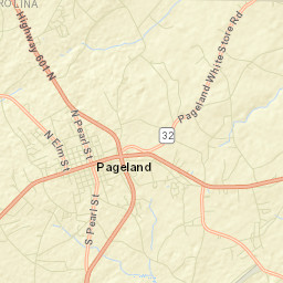 Pageland Street Map