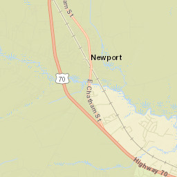 Newport Street Map