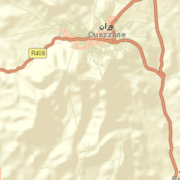 Ouezzane Province Street Map