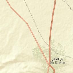 Bir el Ater Street Map