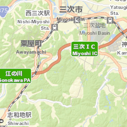 Miyoshi Shi Street Map