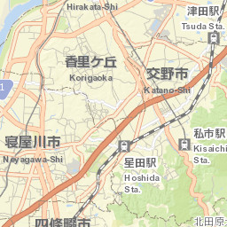 Katano Shi Street Map