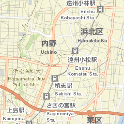 Hamakita Street Map