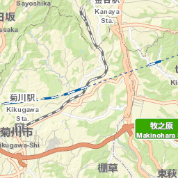 Kikugawa-shi Street Map