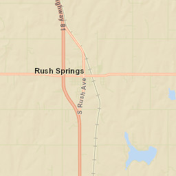 601-699 Choctaw Avenue, Rush Springs, OK Street Map