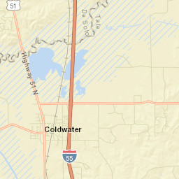 Coldwater Street Map