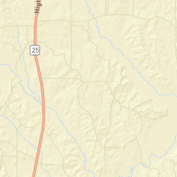 1953-1957 Mississippi 25, Tishomingo, MS Street Map