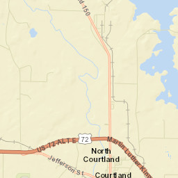Courtland Downs Alabama Street Map