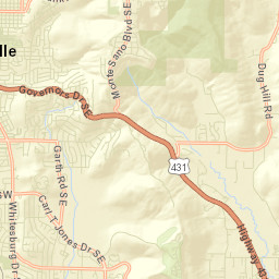 Dug Hill Alabama Street Map