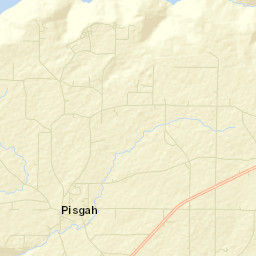 Pisgah Alabama Street Map