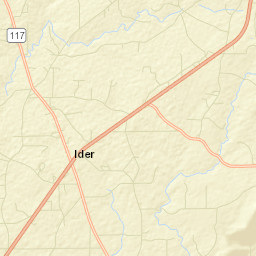 Ider Alabama Street Map