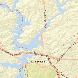 Clemson Street Map