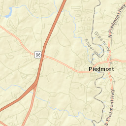 Piedmont Street Map