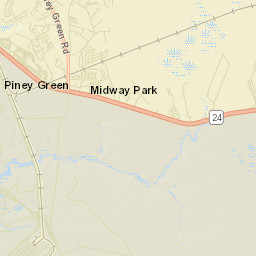 Piney Green Street Map