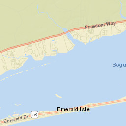 Emerald Isle Street Map