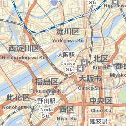 Osaka Street Map