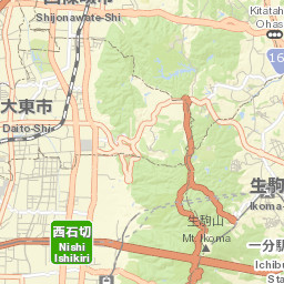 Daitō Shi Street Map