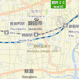 Iwata Street Map