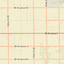 Del Sur California Street Map