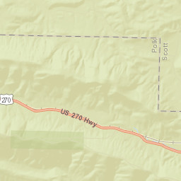 Rich Mountain Arkansas Street Map