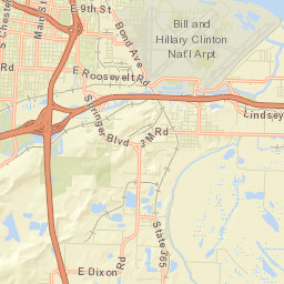Picron Arkansas Street Map