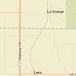 North Lexa Arkansas Street Map