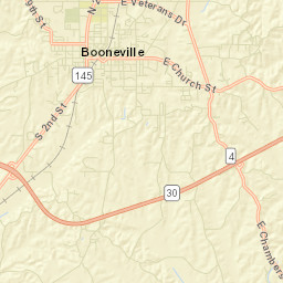 Prentiss County Street Map