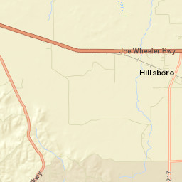 Hillsboro Alabama Street Map