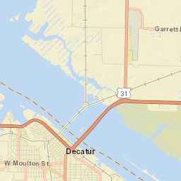 Decatur Junction Alabama Street Map