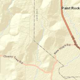 Paint Rock Alabama Street Map