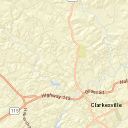 Habersham County Street Map