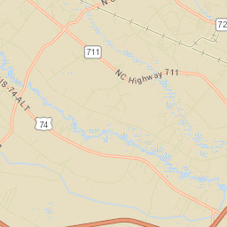 Robeson County Street Map