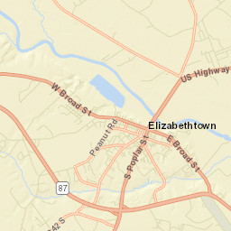 Elizabethtown Street Map