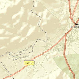 Sebdou Street Map