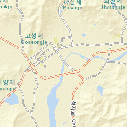 Gangjin-gun Street Map