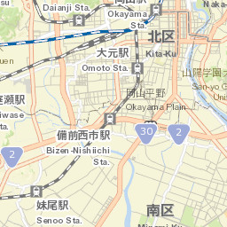 Okayama Street Map