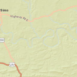 Sims Arkansas Street Map