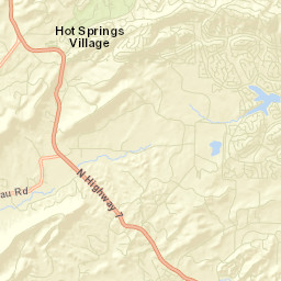 Mountain Valley Arkansas Street Map