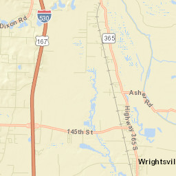 Wrightsville Arkansas Street Map