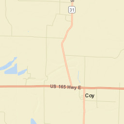 Coy Arkansas Street Map