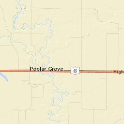 Poplar Grove Arkansas Street Map
