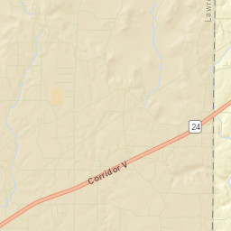 Caddo Alabama Street Map