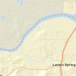 Laceys Spring Alabama Street Map
