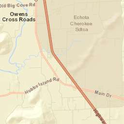 Owens Cross Roads Alabama Street Map