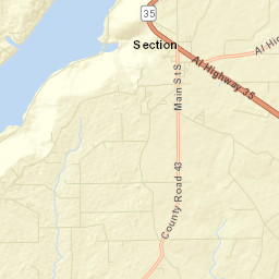 Hancock Crossroads Alabama Street Map