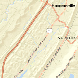 Hammondville Alabama Street Map